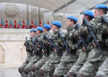 Реджеп Эрдоган и Ильхам Алиев на военном параде в Баку. 10 декабря 2020 года. Фото: AFP