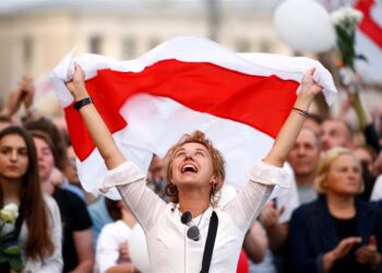 Акция протеста в Белоруссии. Август 2020 года. Фото: Vasily Fedosenko/Reuters
