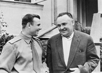 Юрий Гагарин и Сергей Королев. Фото: архив