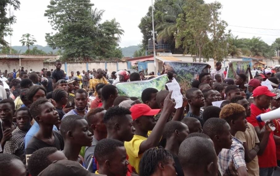 Акция протеста в Банги. Фото: ФАН