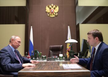 Максим Орешкин и Владимир Путин. Фото: пресс-служба Кремля