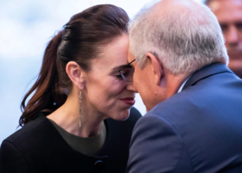 Джасинда Ардерн и Скотт Моррисон. Фото: AAP