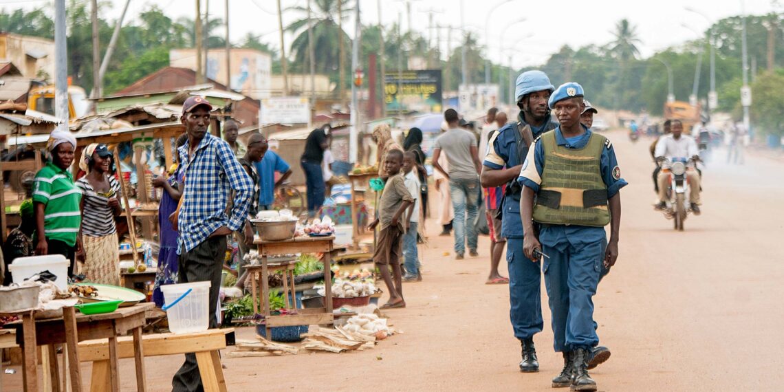 Офицеры миссии ООН в Банги. Фото: thedefensepost.com