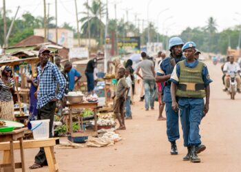 Офицеры миссии ООН в Банги. Фото: thedefensepost.com