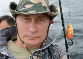 Владимир Путин на рыбалке. Фото: РИА Новости / Алексей Никольский