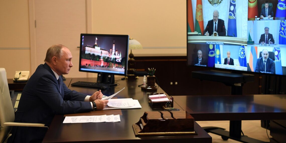 Владимир Путин. Сессия Совета коллективной безопасности Организации договора о коллективной безопасности. Декабрь 2020 года. Фото: kremlin.ru