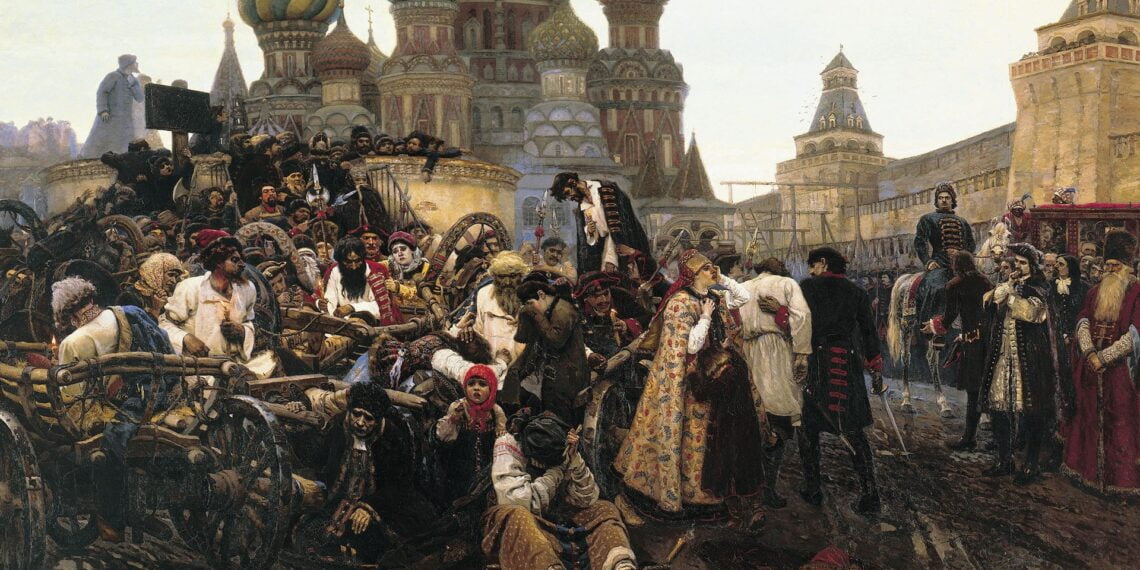 В. И. Суриков. «Утро Стрелецкой казни», 1881 год.