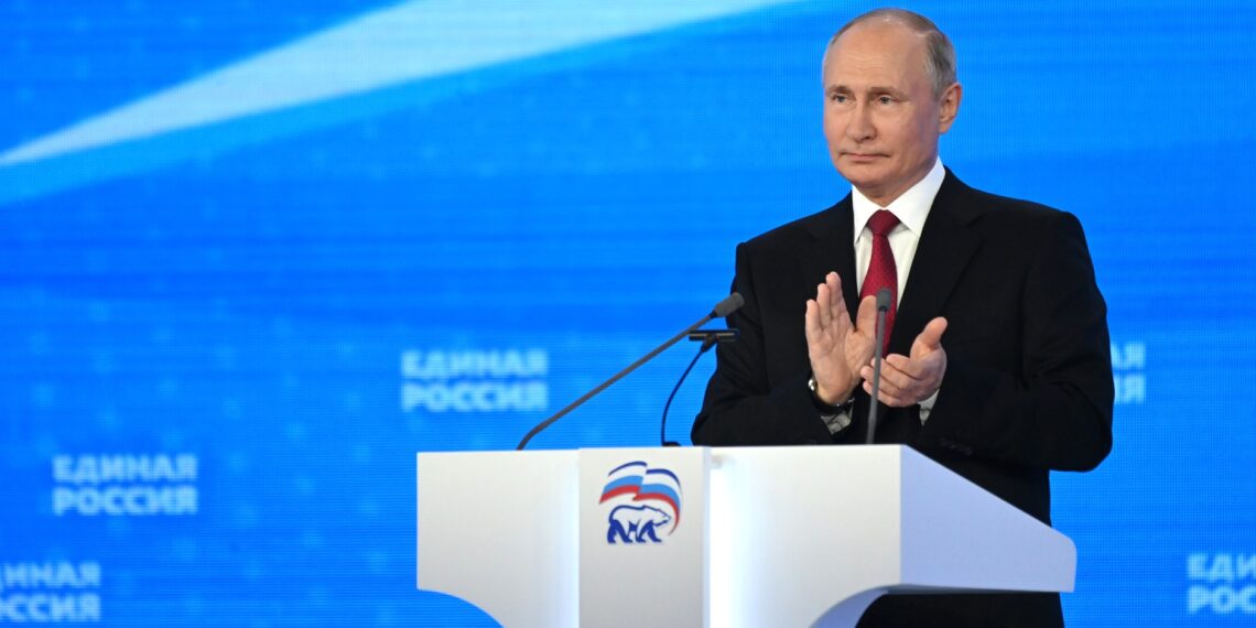 Владимир Путин выступил на XX съезде партии «Единая Россия». 19 июня 2021 года. Фото: kremlin.ru