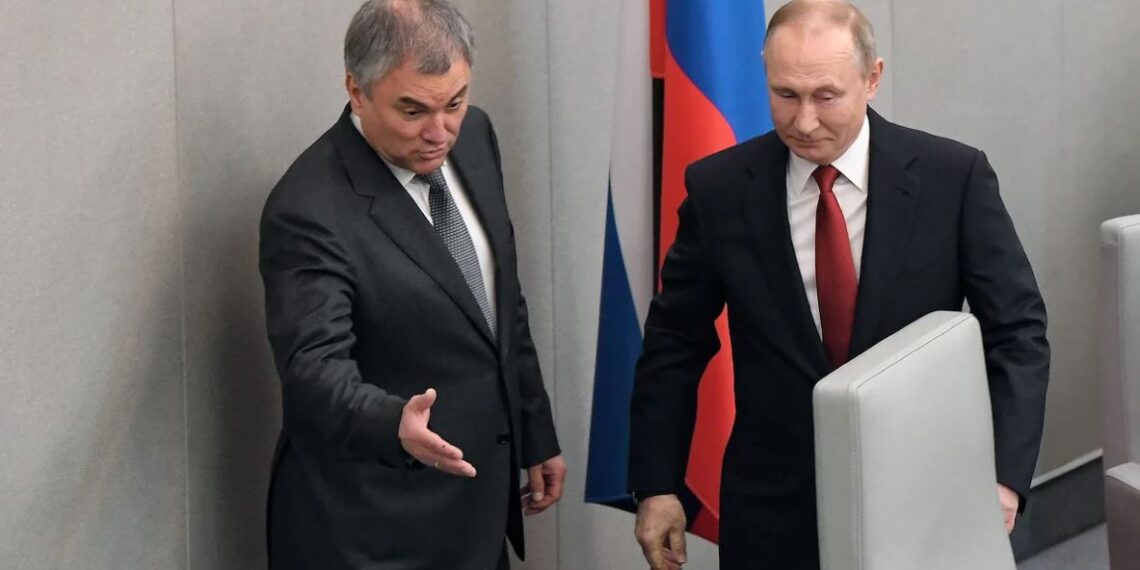 Вячеслав Володин и Владимир Путин. Фото: Коммерсант