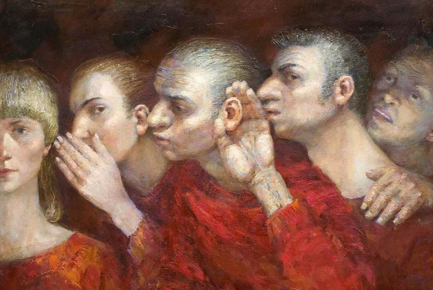 Анна Щёголева. Картина «Сплетницы». Иллюстрация: artvladivostok.ru