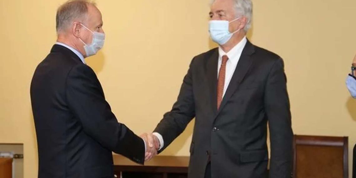 Николай Патрушев (слева) и Уильям Бернс Фото: Совет Безопасности Российской Федерации