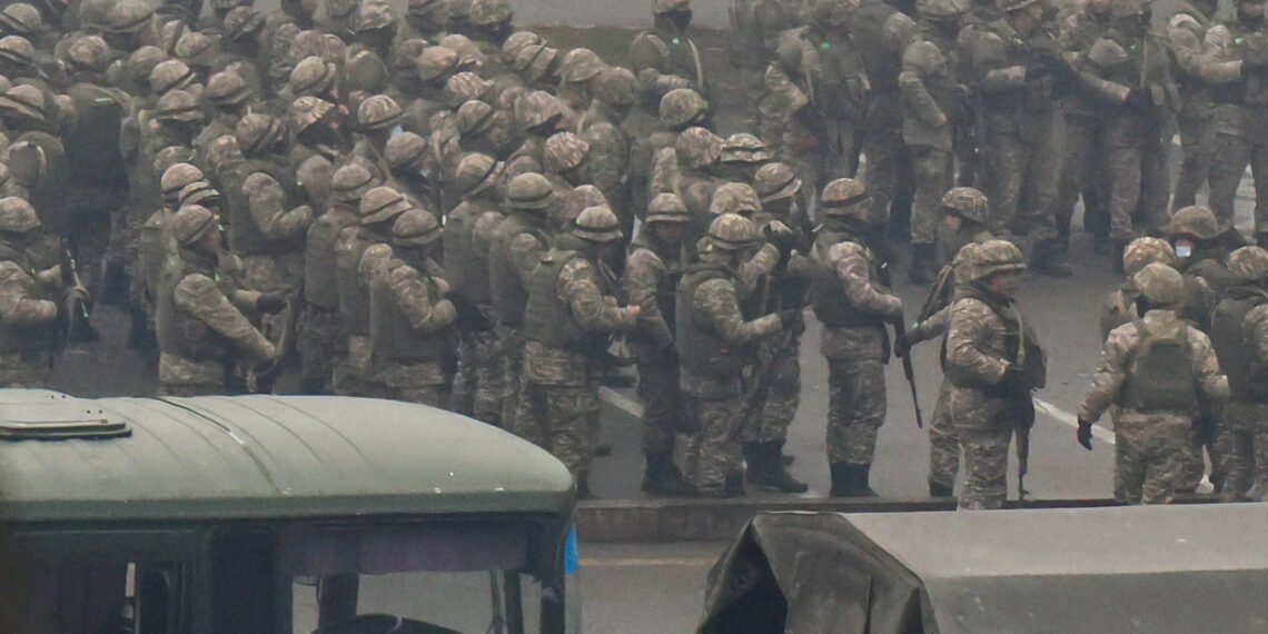 Силы ОДКБ в Алматы. Фото: Валерий Шарифулин / ТАСС