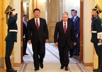 Си Цзиньпин и Владимир Путин. Фото: пресс-служба Кремля