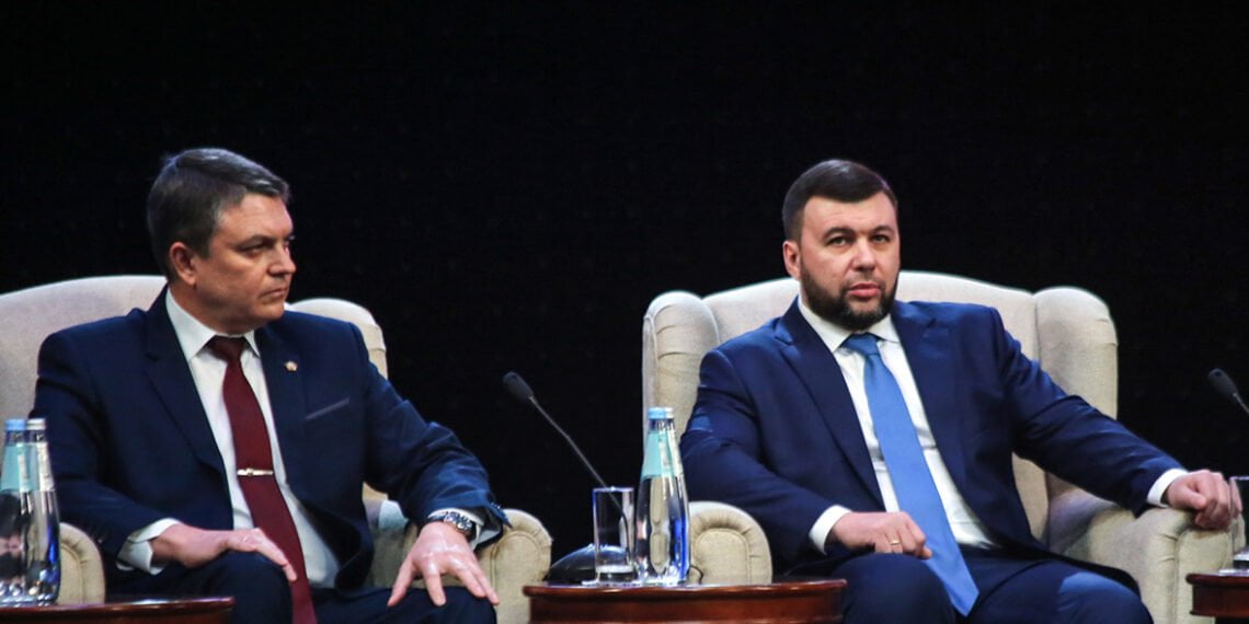 Главы ЛНР Леонид Пасечник и ДНР Денис Пушилин