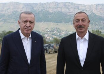 Реджеп Эрдоган и Ильхам Алиев. Фото: пресс-служба президента Турции / AP