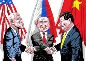 Джозеф Байден, Владимир Путин и Си Цзиньпин. Иллюстрация: scmp.com