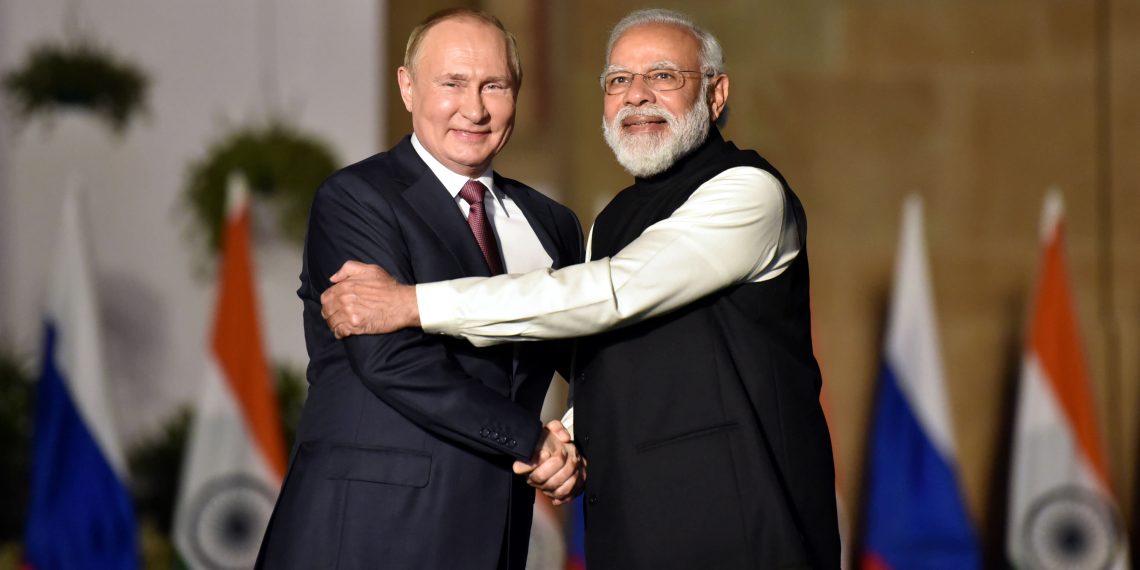 Владимир Путин и Нарендра Моди. Фото: Getty