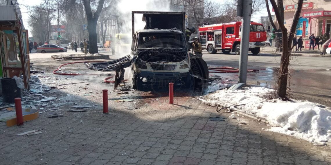 ВСУ применили кассетные боеприпасы в центре Донецка. Фото: dnr-news.com