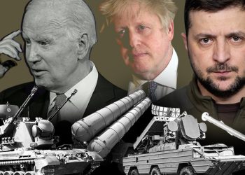Джозеф Байден, Борис Джонсон и Владимир Зеленский. Коллаж: pravda.com.ua