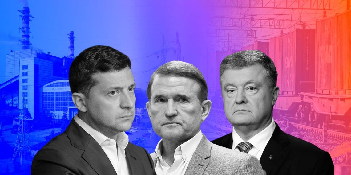 Владимир Зеленский, Виктор Медведчук и Петр Порошенко