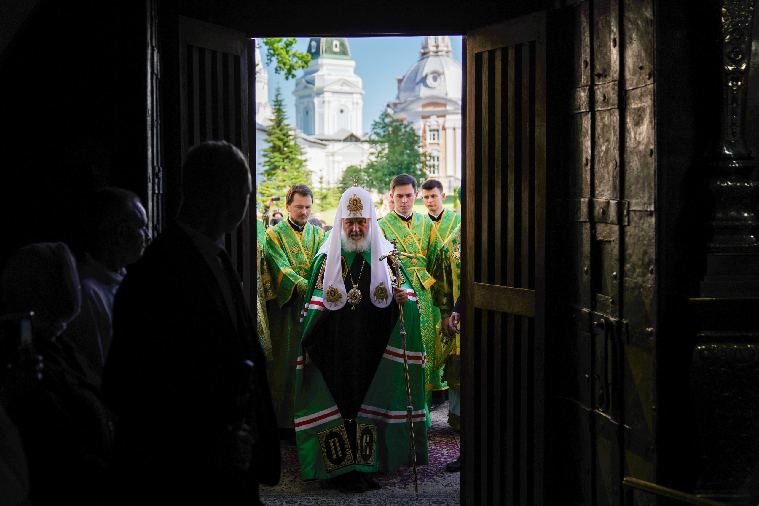 Патриаршее служение в праздник Пятидесятницы в Троице-Сергиевой лавре. Фото: foto.patriarchia.ru