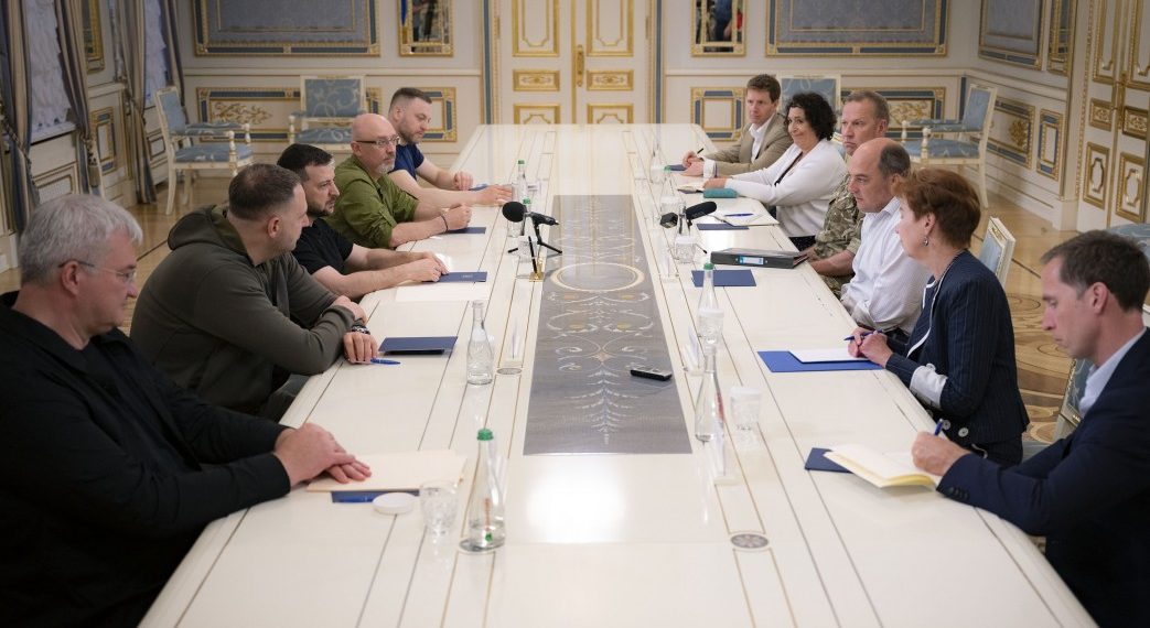 Зеленский провел встречу с министром обороны Великобритании. Фото: president.gov.ua
