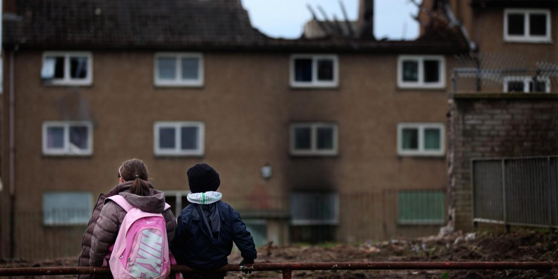 Детская бедность в Англии. Фото: basw.co.uk