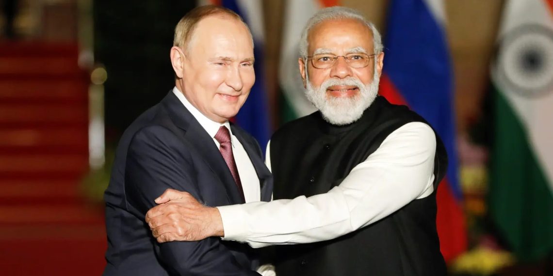 Владимир Путин и Нарендра Моди. Фото: Reuters