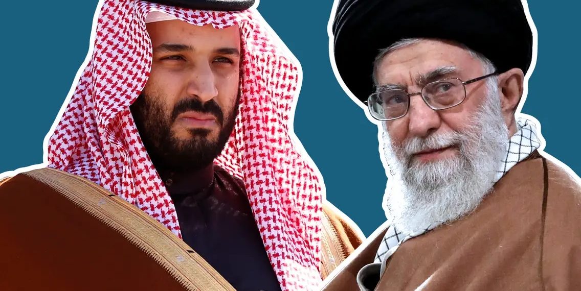 Али Хаменеи и Мохаммед бен Салман. Иллюстрация: Samantha Lee / Business Insider, Faisal Al Nasser / Reuters