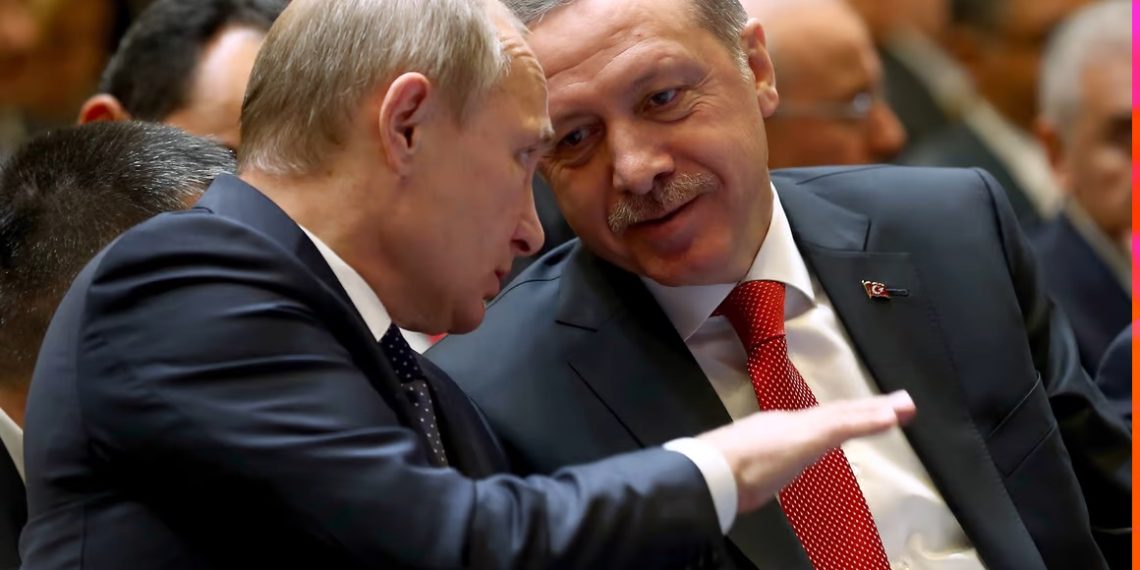 Владимир Путин и Реджеп Эрдоган. Фото: EPA / Turkish Presidential Press Office