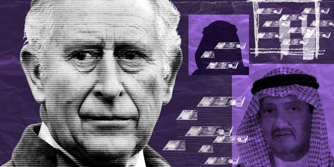 Принц Чарльз и его партнер Бакр бен Ладен. Фото: thetimes.co.uk