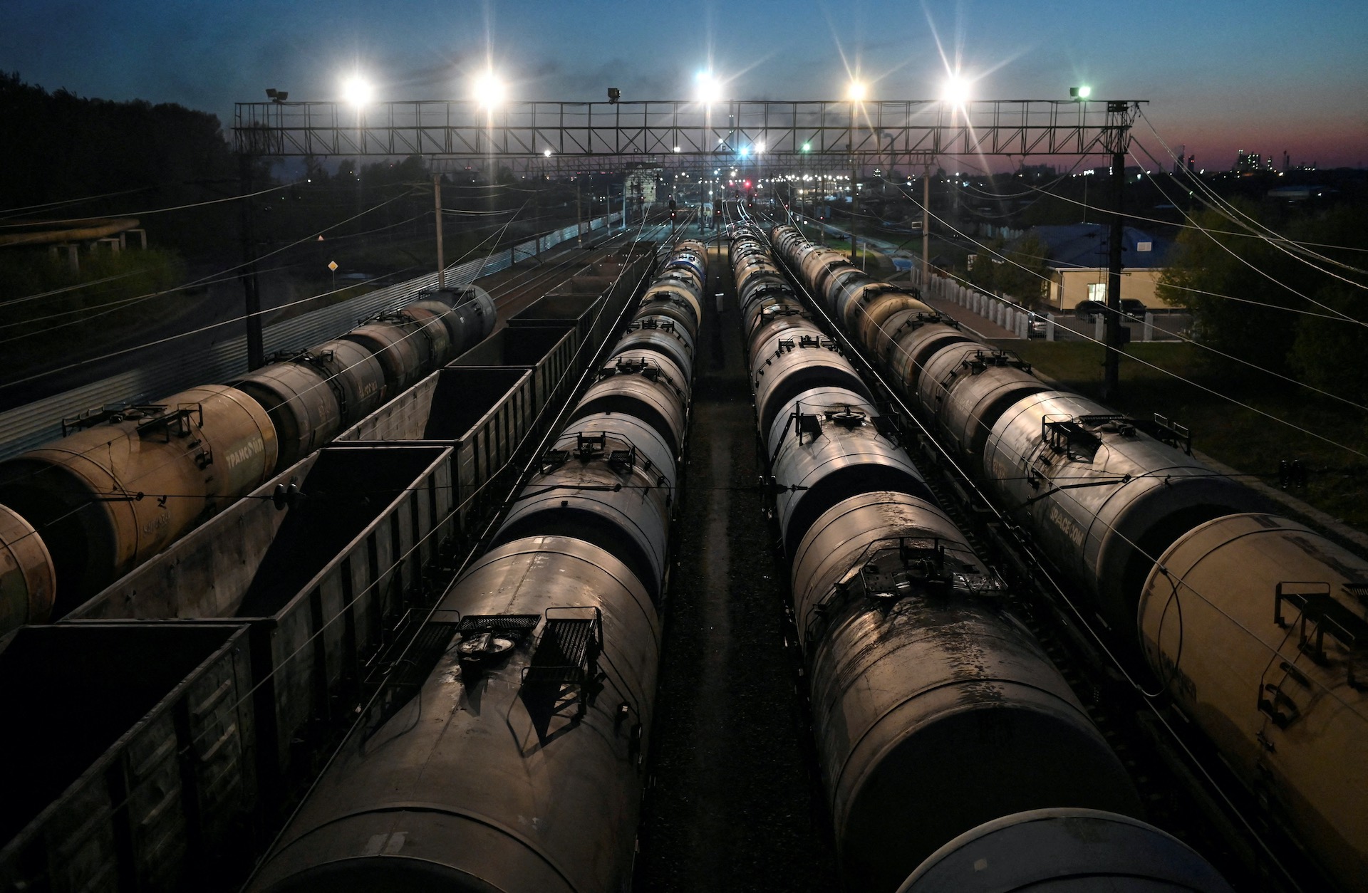 Вагоны с нефтью с Омске. Фото: Reuters