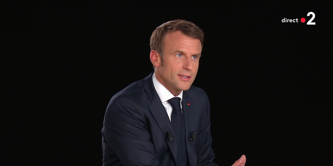 Эммануэль Макрон. Скриншот: France 2