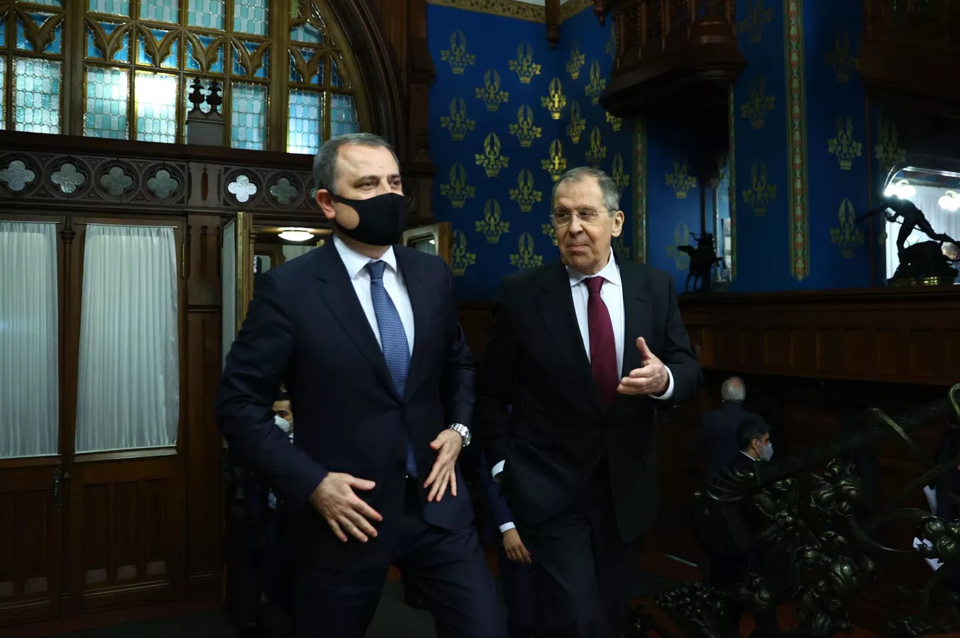 Сергей Лавров и Джейхун Байрамов. Фото: пресс-служба МИД РФ