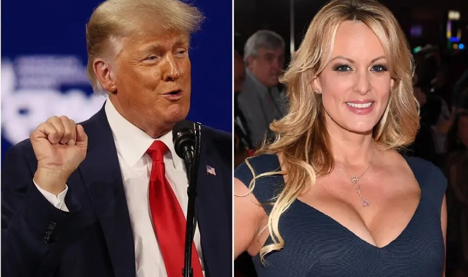 Дональд Трамп и Сторми Дэниелс. Фото: Getty