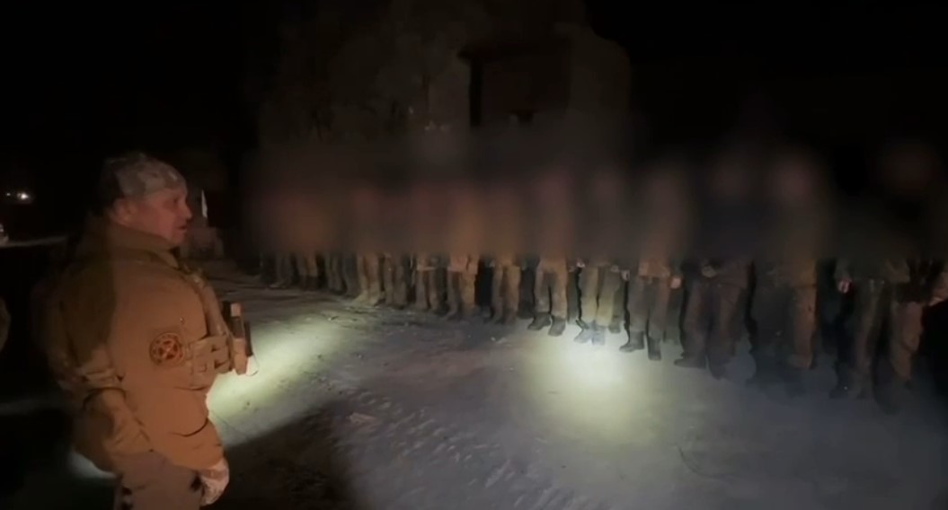 Евгений Пригожин дает напутствие украинским военнопленным