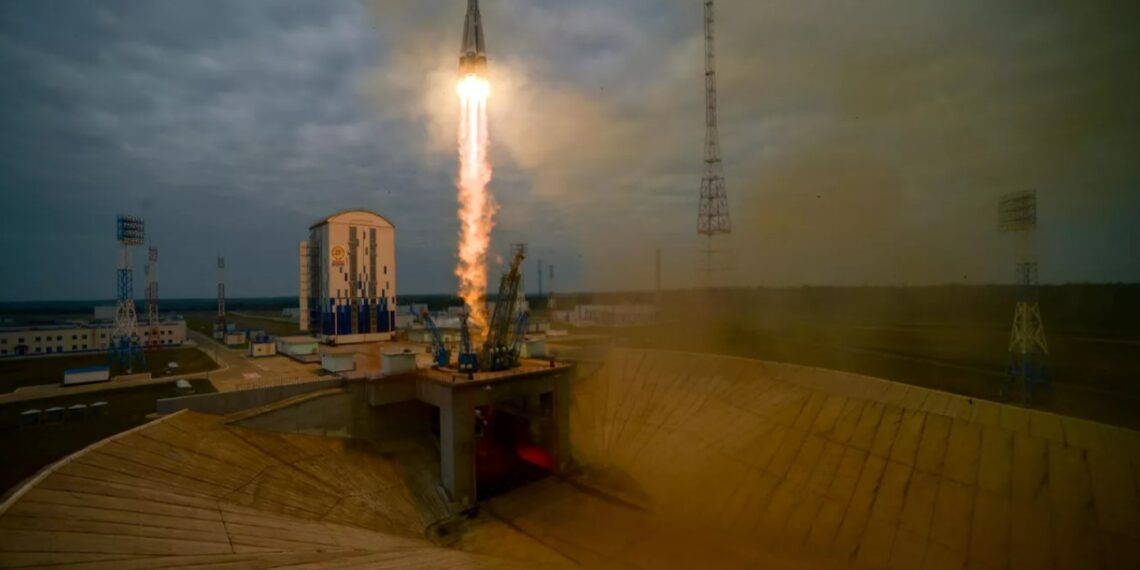 Запуск РН с автоматической станцией «Луна-25». Фото: Sputnik