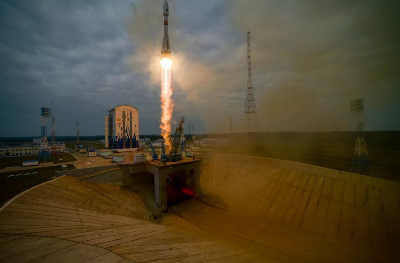 Запуск РН с автоматической станцией «Луна-25». Фото: Sputnik