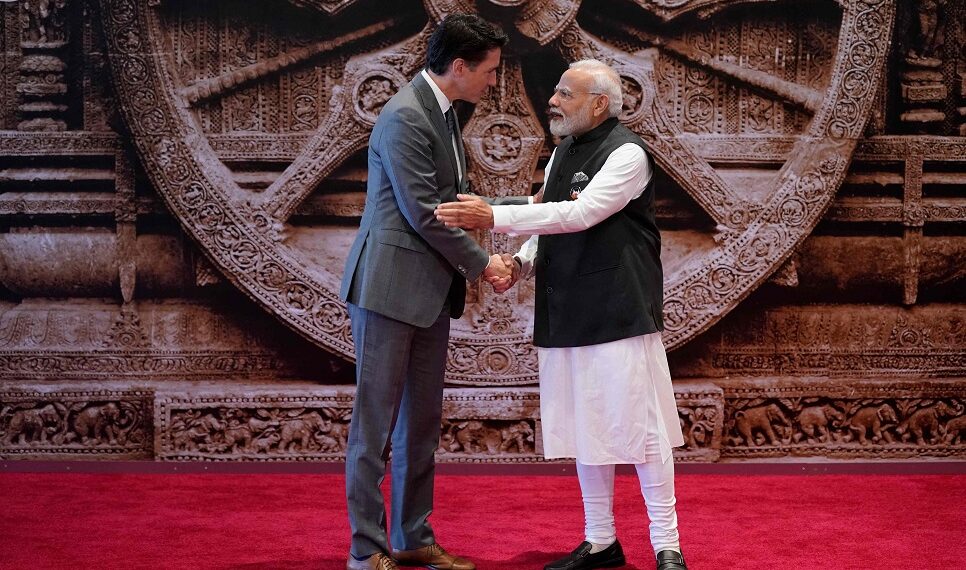 Джастин Трюдо и Нарендра Моди. Фото: AFP