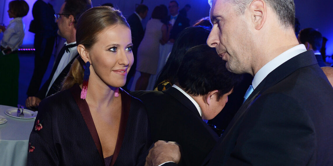 Ксения Собчак и Михаил Прохоров. Фото: РИА Новости