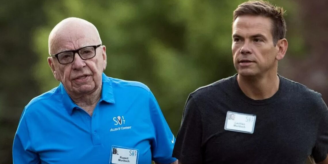 Руперт Мердок с сыном Лахланом