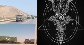 ВС Азербайджана изобразили на своих автомобилях символ сатаны