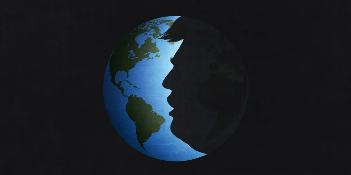 Тень Дональда Трампа нависла над миром. Иллюстрация: The Economist