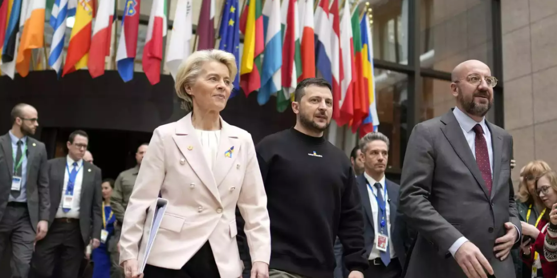 Лидеры ЕС с главарем киевского режима