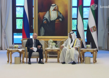 Владимир Путин и Мухаммед бен Заид Аль Нахайян