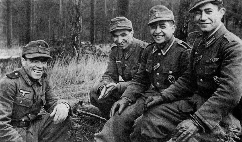 Солдаты азербайджанского легиона вермахма