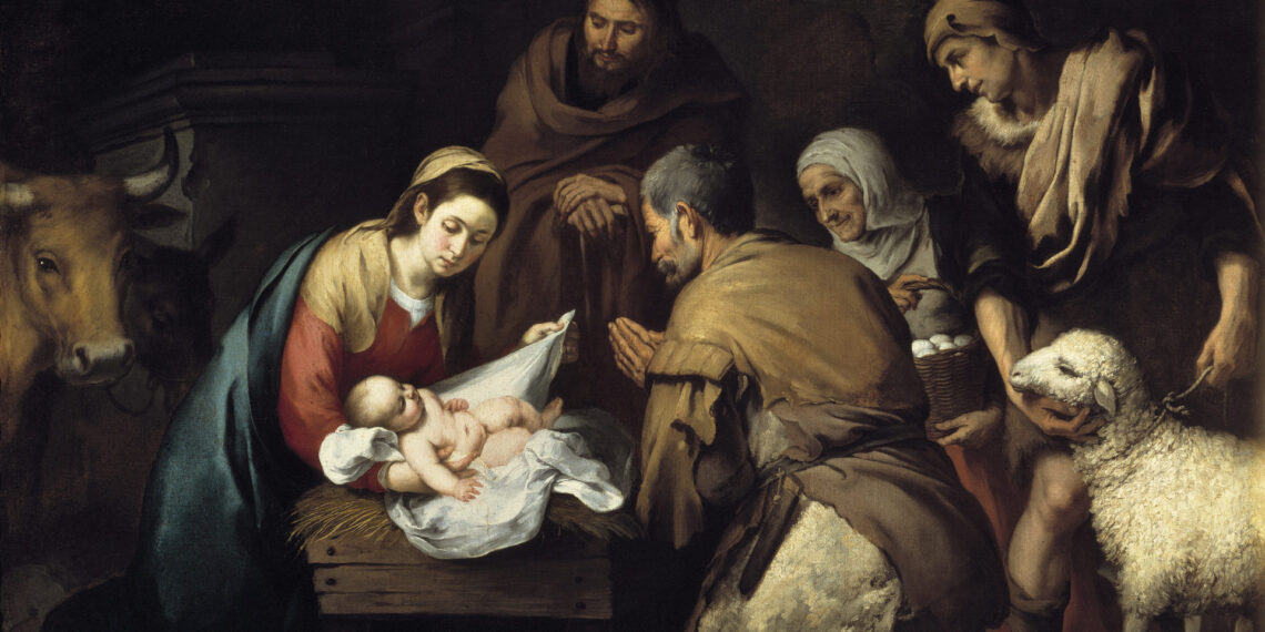 «Поклонение пастухов». Бартоломе Эстебан Мурильо. 1650 год. Из Музея Прадо в Мадриде.
