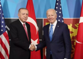 Главарь турецких фашистов Реджеп Эрдоган и президент США Джозеф Байден