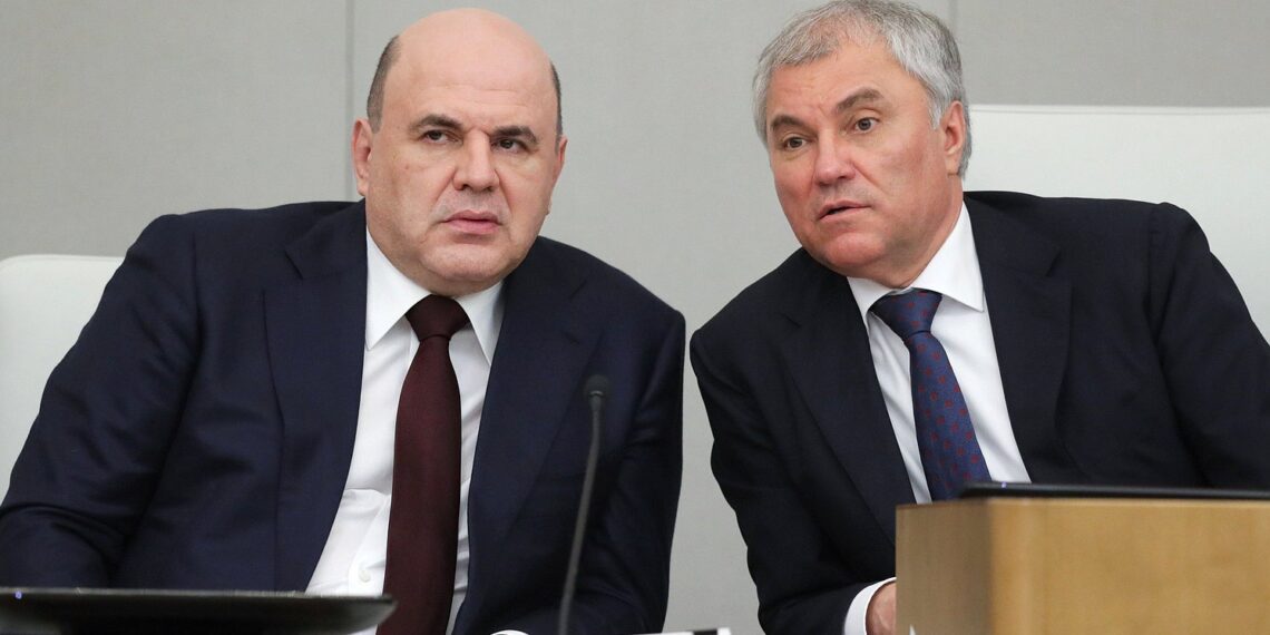 Михаил Мишустин и Вячеслав Володин. Фото: duma.gov.ru