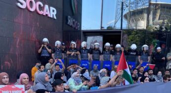 Палестинские активисты разгромили офис Socar в Константинополе
